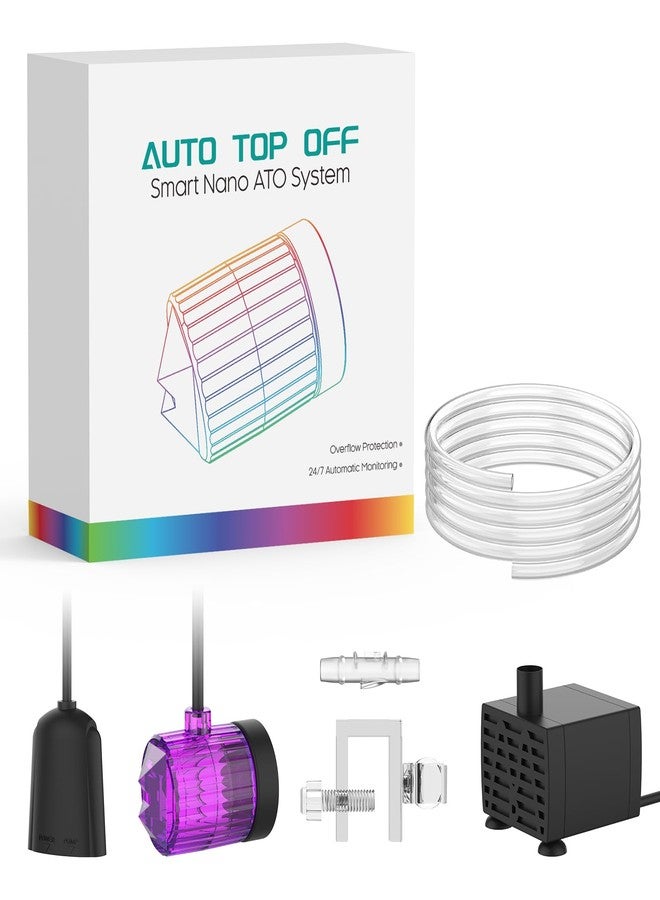 ATET Auto Top Off System ATO Saltwater Aquarium,Water Top Off System for Aquarium,Reef Tank＆Fish Tank- Purple - Image 1